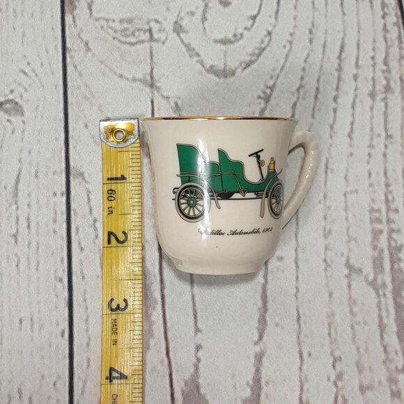 Demitasse Tea Cup And Saucer 1903 Cadillac New York State Thruway Porcelain - Picture 7 of 14